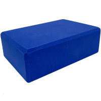 Йога блок Sportex полумягкий, из вспененного ЭВА (A25568) BE100-1 синий