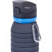Бутылка для воды складная Pro Star Fit с карабином FB-100 серый 75_75