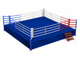 Ринг боксерский на подиуме Glav размер 6х6х0,5 м, боевая зона 5х5 м 5.300-4