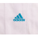 Кимоно для дзюдо с поясом подростковое Adidas Club белое с голубыми полосками J350-BELT 75_75