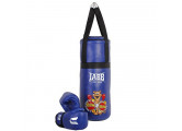 Набор боксерский детский Jabb мешок 50x20см + пара перчаток JE-3060 синий
