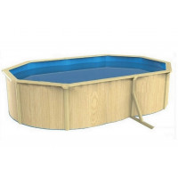 Морозоустойчивый бассейн овальный 610x360x130см Poolmagic Wood Basic