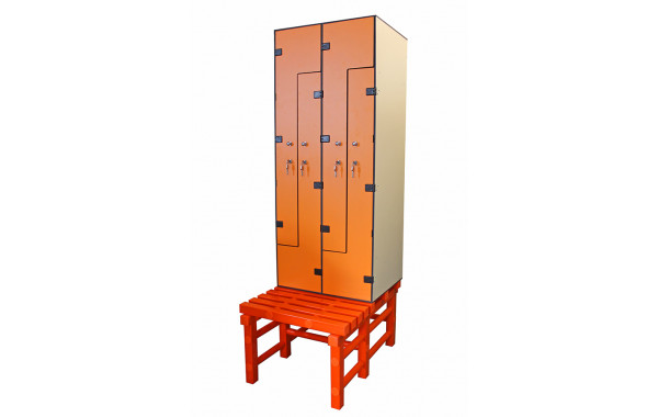 Шкаф 2-2 «Галеон» на скамье-подставке ПТК Спорт 040-6107 600_380