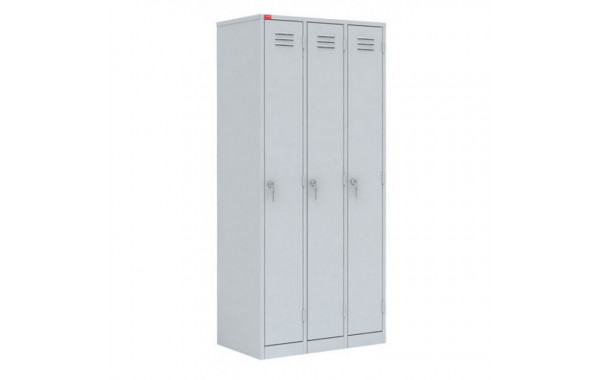 Шкаф металлический разборный 3-секционный для одежды СТ-33 1860х900х500мм 600_380