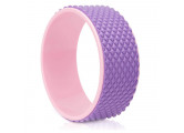 Колесо для йоги Sportex массажное 31х12см 6мм FWH-101 розово/фиолетовое (D34474)