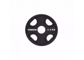 Диск олимпийский обрезиненный Foreman PRR, 2,5 кг PRR-2.5KG Черный