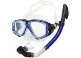 Набор для плавания юниорский Sportex маска+трубка (Силикон) E39237 синий