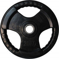 Диск обрезиненный Profi-Fit черный 3 Handle D-51мм 20кг