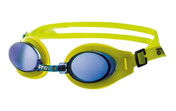 Очки для плавания Atemi S102 желтый-синий 600_380