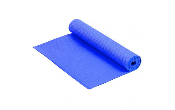 Коврик для фитнеса и йоги Larsen PVC синий р173х61х0,6см (повыш плотн) 600_380