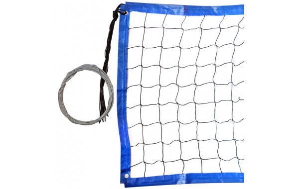 Сетка для пляжного волейбола любительская 8.5х1м, яч.10см, нить 3мм ПП FS-PV-№20 черная 600_380