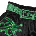 Шорты для тайского бокса Green Hill Garuda TBSG-6621, черно-зеленые 75_75