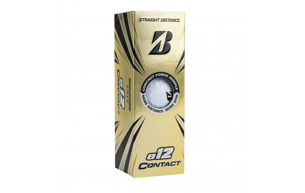 Мяч для гольфа Bridgestone e12 Contact White BGB1CWX белый (3шт.) 600_380