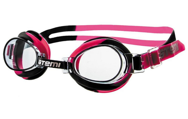 Очки для плавания Atemi S303 черный-розовый 600_380