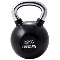 Гиря Profi-fit обрезиненная с хромированной ручкой 32кг