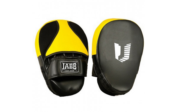 Лапа боксерская Jabb JE-2194 (пара) черный-желтый 600_380