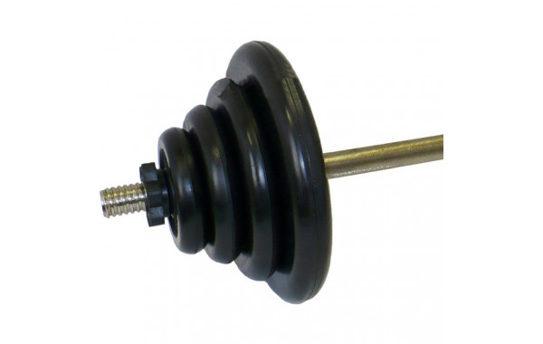 Штанга тренировочная 44 кг MB Barbell черный 600_380