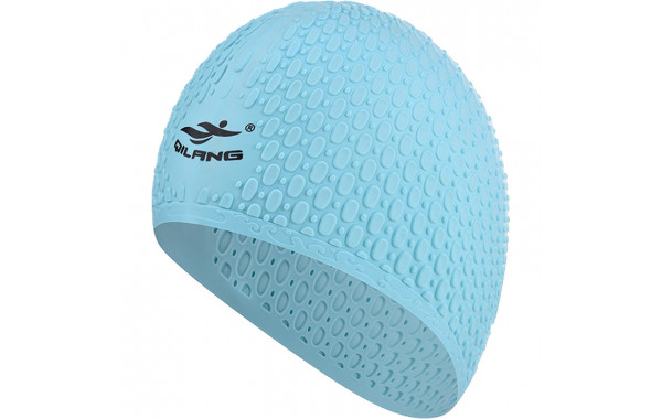 Шапочка для плавания силиконовая Bubble Cap (мятная) Sportex E41547 600_380