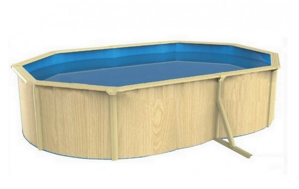Морозоустойчивый бассейн овальный 730x360x130см Poolmagic Wood Comfort 600_380