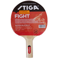 Ракетка для настольного тенниса Stiga Fight Red, 184001, для любителей, накладка 1,5 мм ITTF, прямая ручка