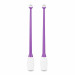 Булавы для художественной гимнастики Indigo 41 см, пластик, каучук, 2шт IN018-VW фиолетовый-белый 75_75