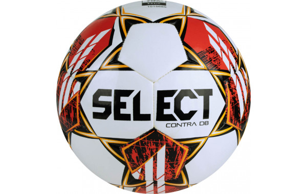 Мяч футбольный Select Contra DB V23, 0854160300, р.4, FIFA Basic, 32 пан, ПУ, гибрид.сш, бел-чер-красн 600_380