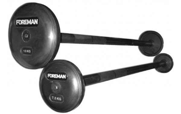 Фиксированная обрезиненная штанга Foreman FP\FB-RUB-EPR\25KG\BK-FM-00 600_380