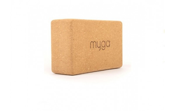 Блок для йоги Myga Cork Eco Brick Block RY1061 600_380