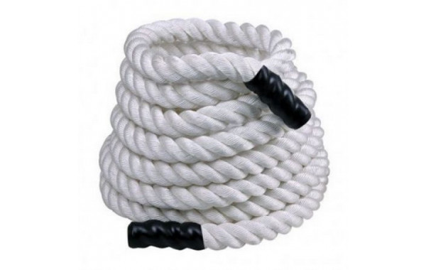 Тренировочный канат 9 м Perform Better Training Ropes 4086-30-White 7,3 кг, диаметр 3,81 см, белый 600_380