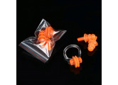 Набор для плавания в zip-lock, беруши и зажим для носа (оранжевый) Sportex E36868-3