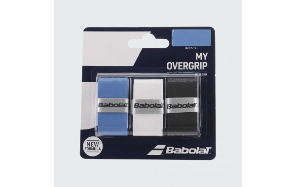 Овергрип Babolat MY GRIP 653052-164, 3шт., черно-голубо-белый 600_380