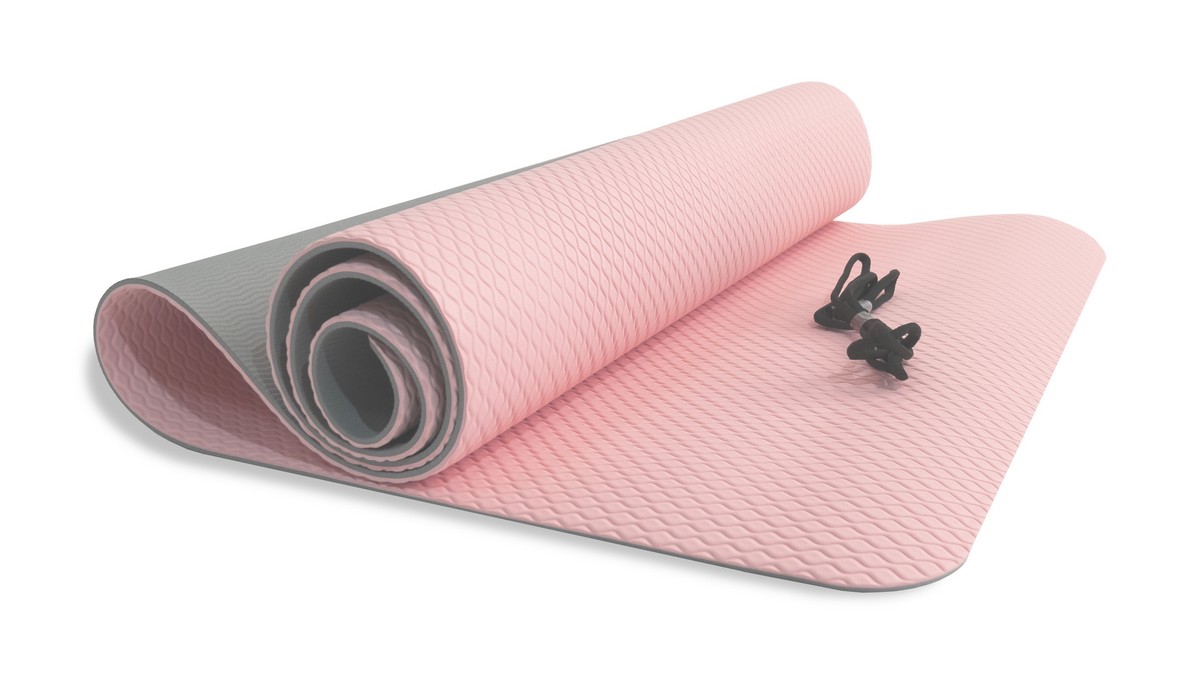 Коврик для йоги 6 мм TPE Iron Master IRBL17107-P розовый 1200_674