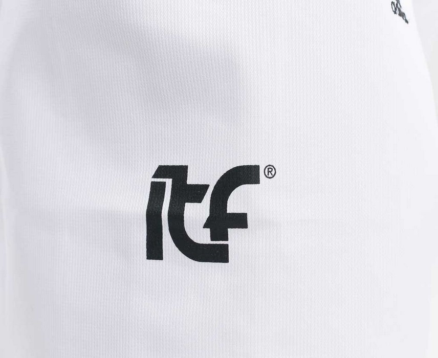 Добок для тхэквондо с поясом Adidas подростковый ITF Student Dobok белый adiTITF01 856_700