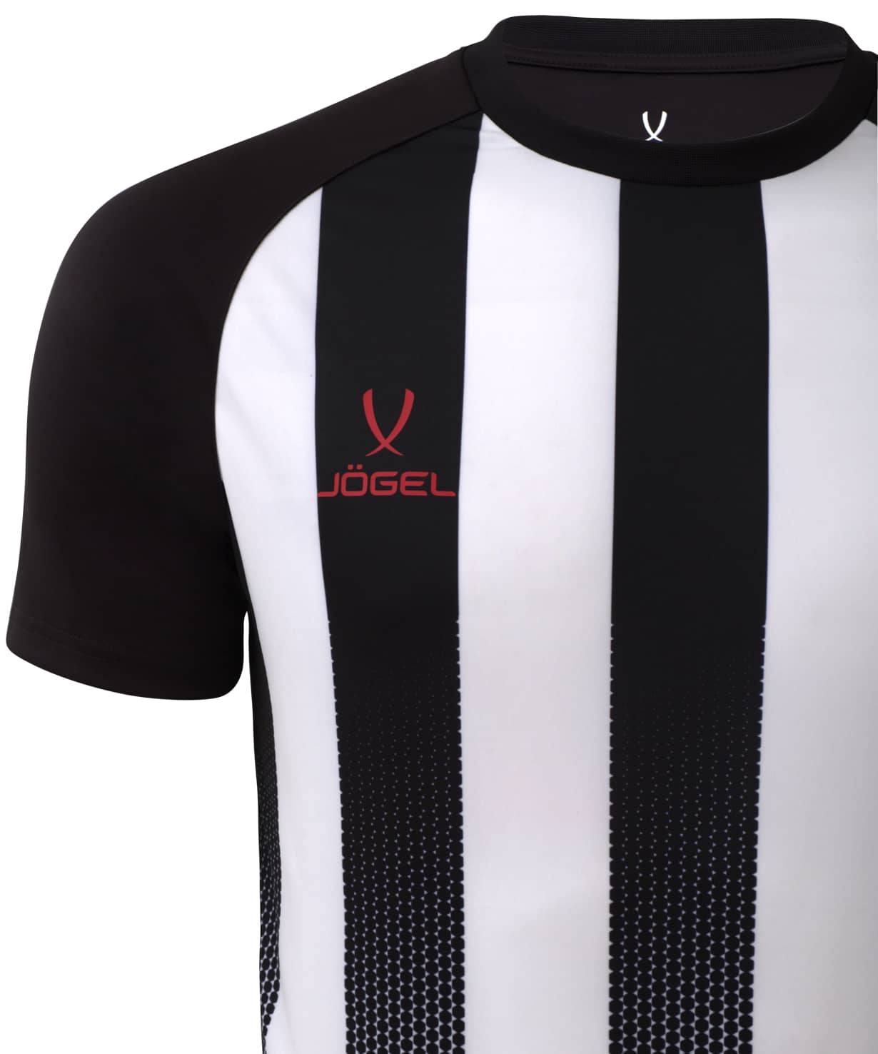 Футболка игровая Jogel Camp Striped Jersey, белый/черный 1230_1476
