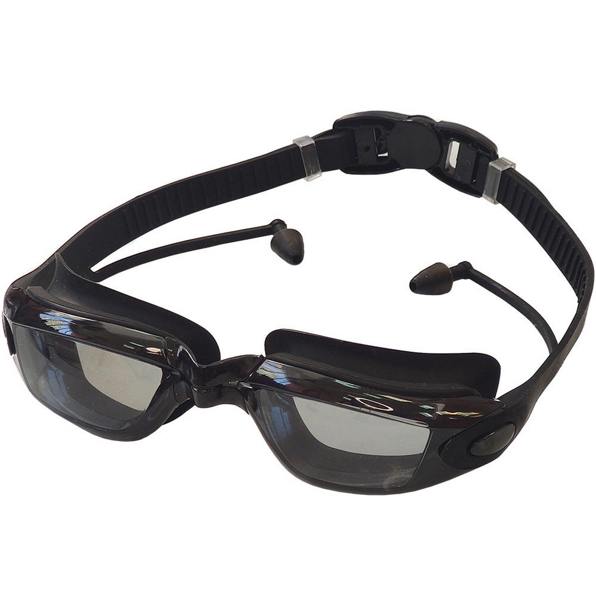 Очки для плавания Sportex взрослые E38887-2 черный 2000_2000