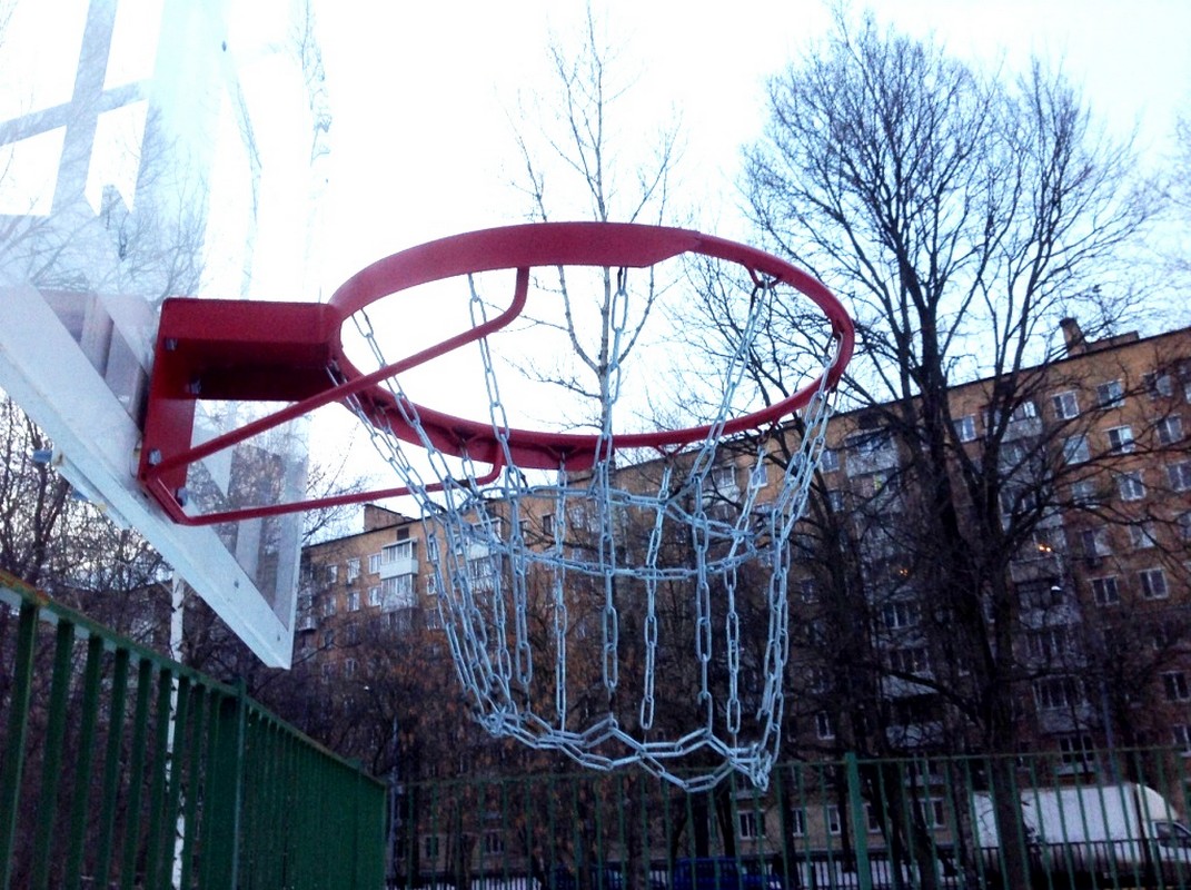 Кольцо баскетбольное антивандальное, усиленное, с цепью Glav 01.303 1071_800