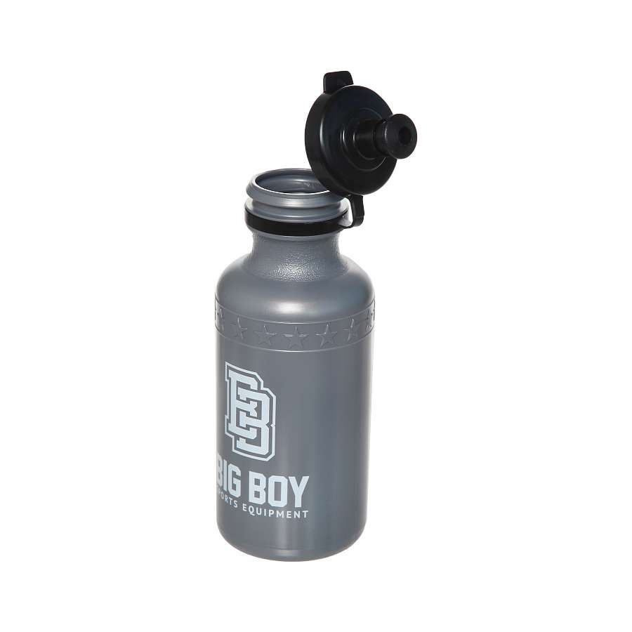 Бутылка для воды хоккейная Big Boy BB-S500, 500мл, пластик, серый 900_900