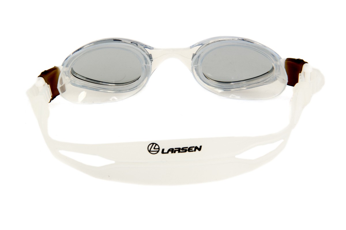 Очки для плавания Larsen S1201 серый 1200_800