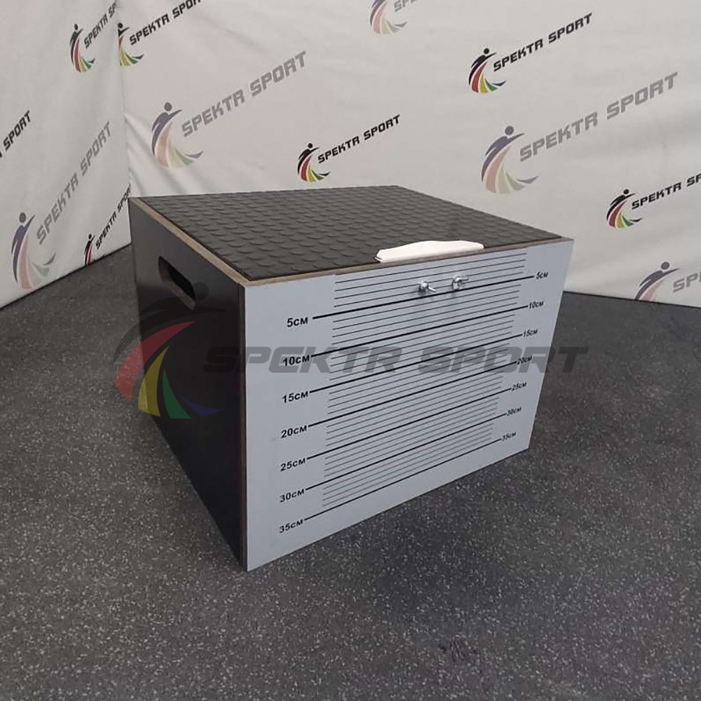 Скамья для измерения гибкости мобильная с выдвижной линейкой Spektr Sport 1000_1000