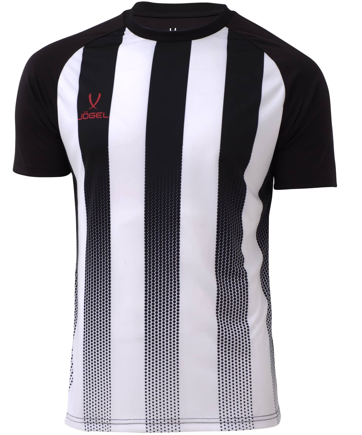Футболка игровая Jogel Camp Striped Jersey, белый/черный 1230_1476
