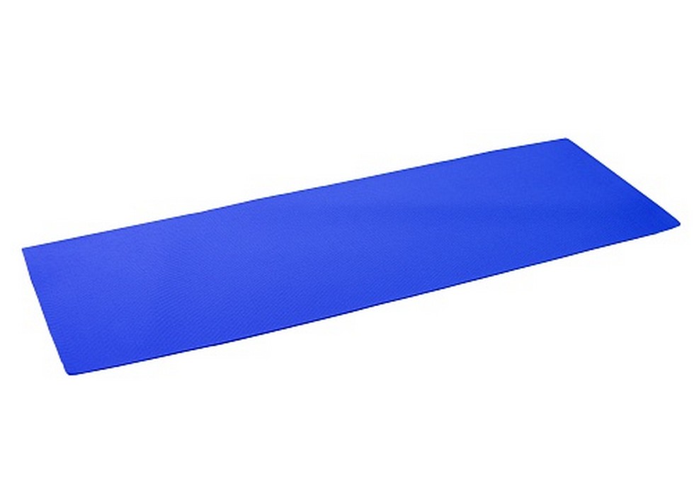 Коврик для фитнеса и йоги Larsen PVC синий р173х61х0,6см (повыш плотн) 980_700