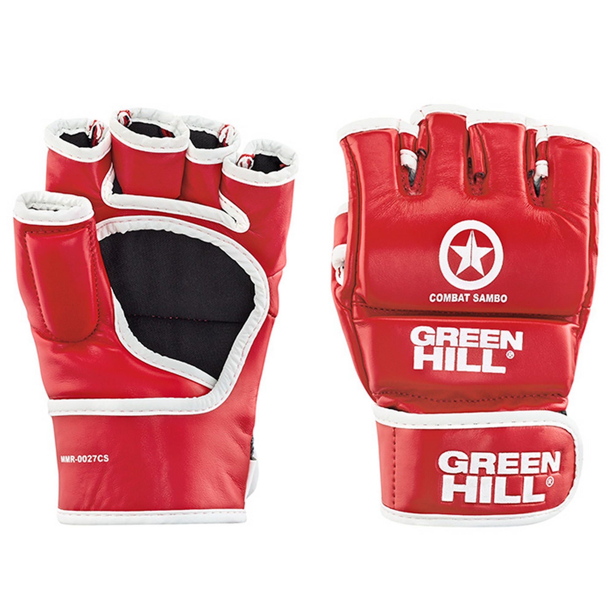 Перчатки Green Hill COMBAT SAMBO MMR-0027cs красный 2000_2000