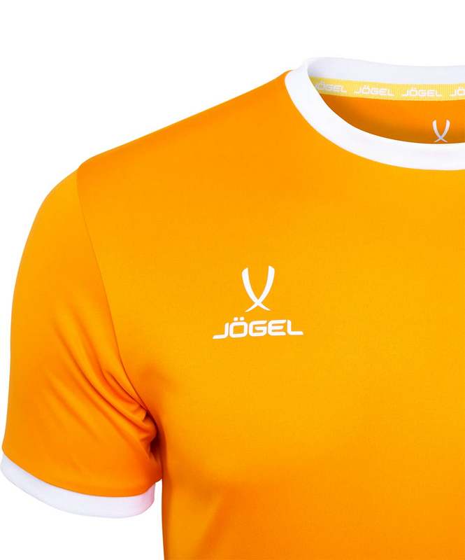 Футболка футбольная Jogel JFT-1020-O1-K, оранжевый/белый, детская 665_800