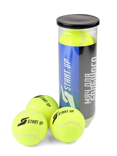 Мяч для большого тенниса Start Up ECE 040, туба (3 шт.) 375_500