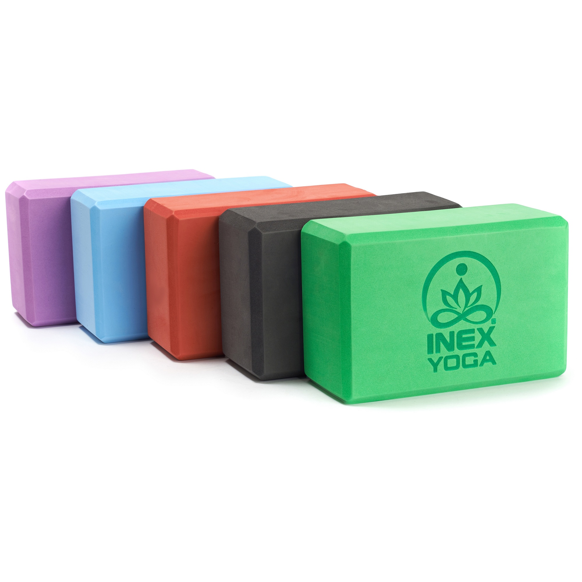 Блок для йоги 23x15x10см Inex Yoga Block EVA 4" YGBK-PR фиолетовый 2000_2000