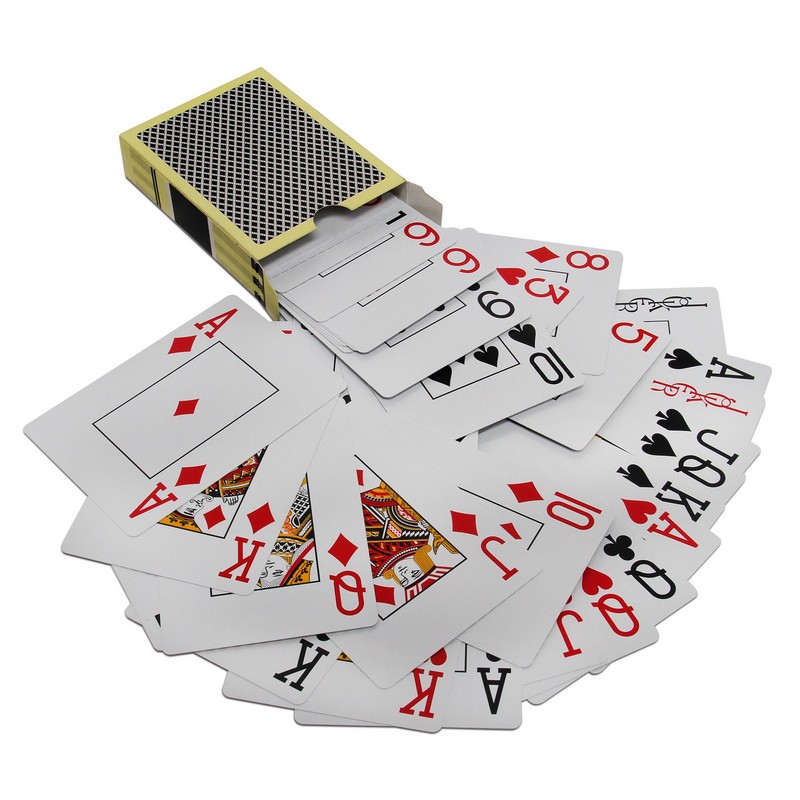 Карты игральные Texas Hold'em 09820 покерные, черная рубашка 800_800