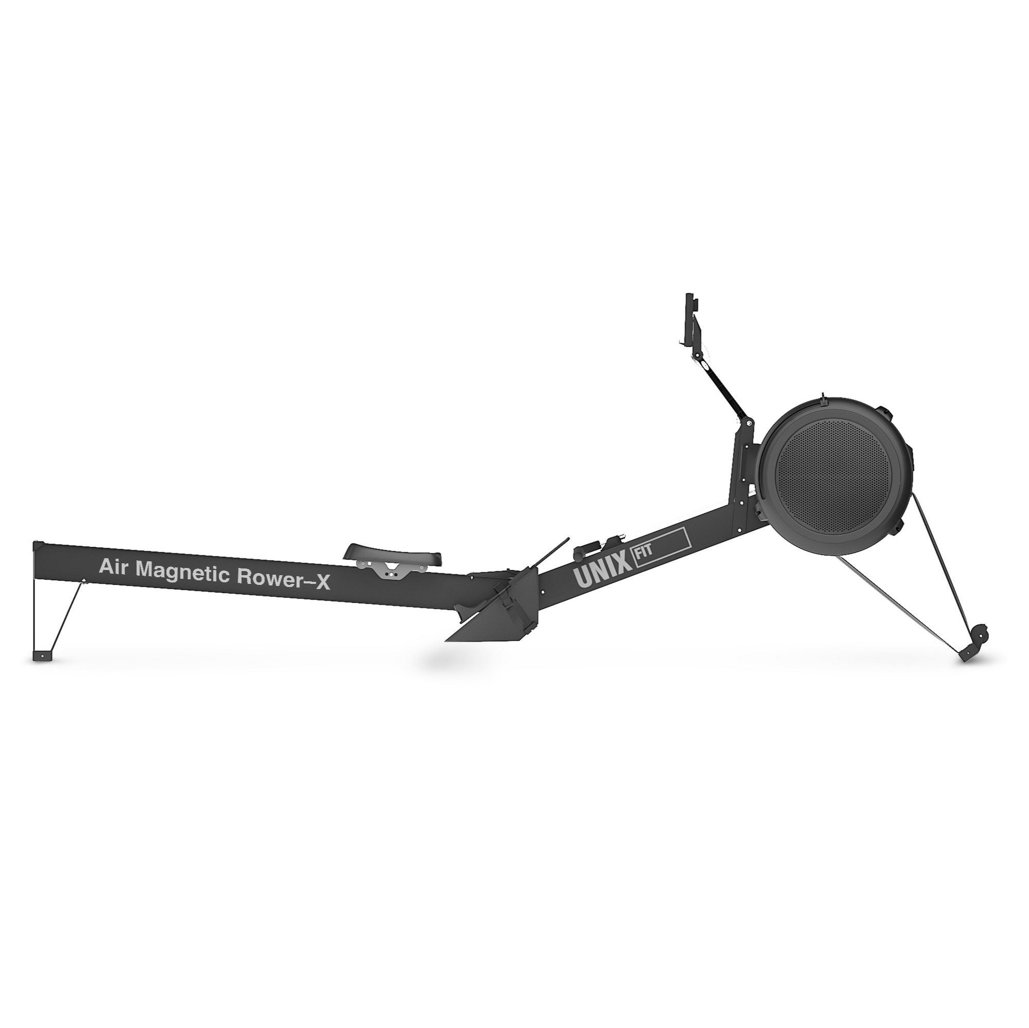 Гребной тренажер UnixFit PRO Air Magnetic Rower-X Black RMAMRXB 2000_1999