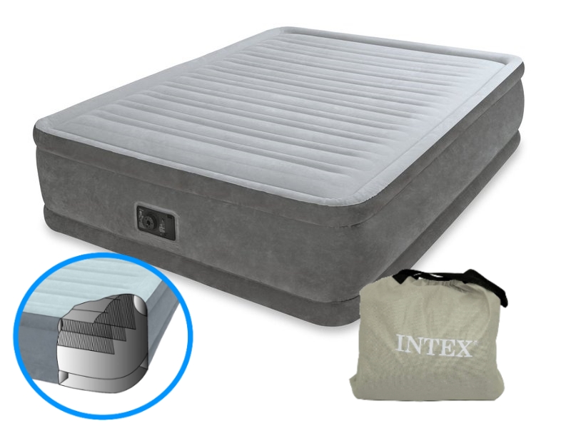 Надувная кровать Intex Comfort-Plush 152х203х46см, встроенный насос 220V 64414 800_600