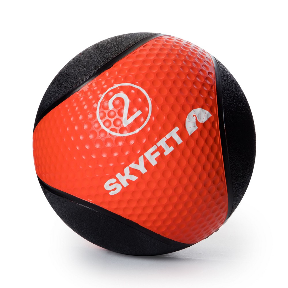 Медицинский мяч 2 кг SkyFit SF-MB2k черный-красный 1000_1000