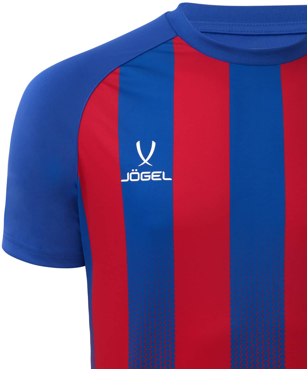 Футболка игровая Jogel Camp Striped Jersey, красный/синий 1230_1476